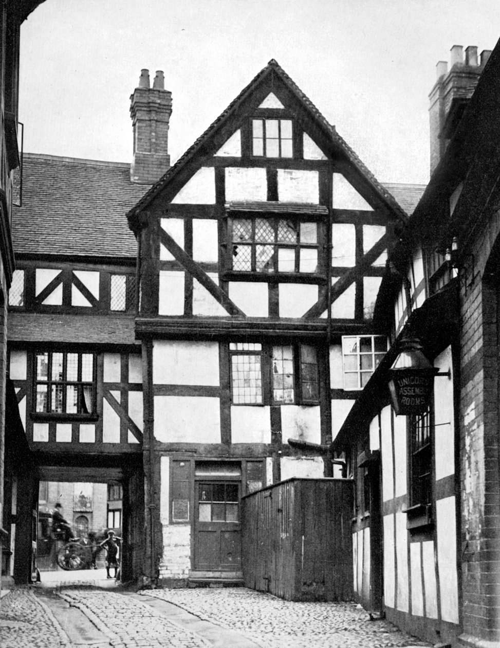 Unicorn Inn Avlusu, Shrewsbury, Shropshire, İngiltere, 1924-1926 by Herbert Felton