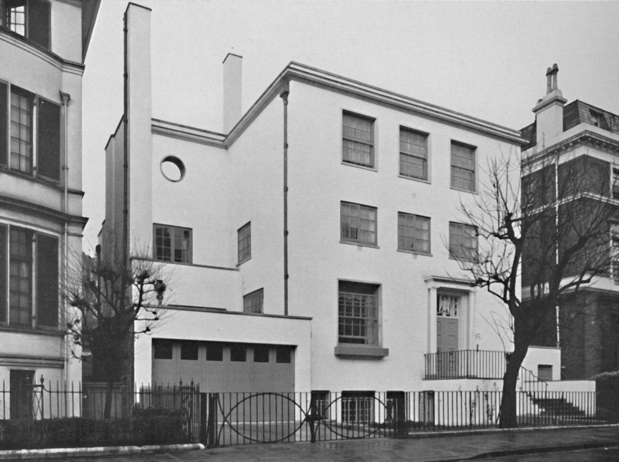 Dış - House for Denys Lowson, Av., Upper Phillimore Gardens, Londra, 1939 by Herbert Felton