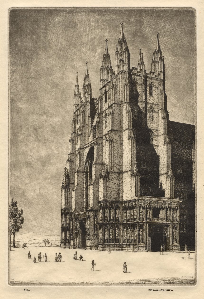 Canterbury Katedrali by Herbert Gordon Warlow