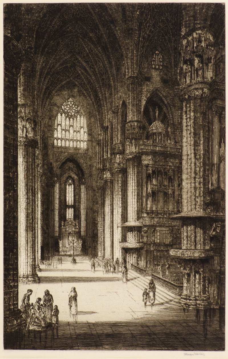Köln Katedrali (gravür) by Herbert Gordon Warlow