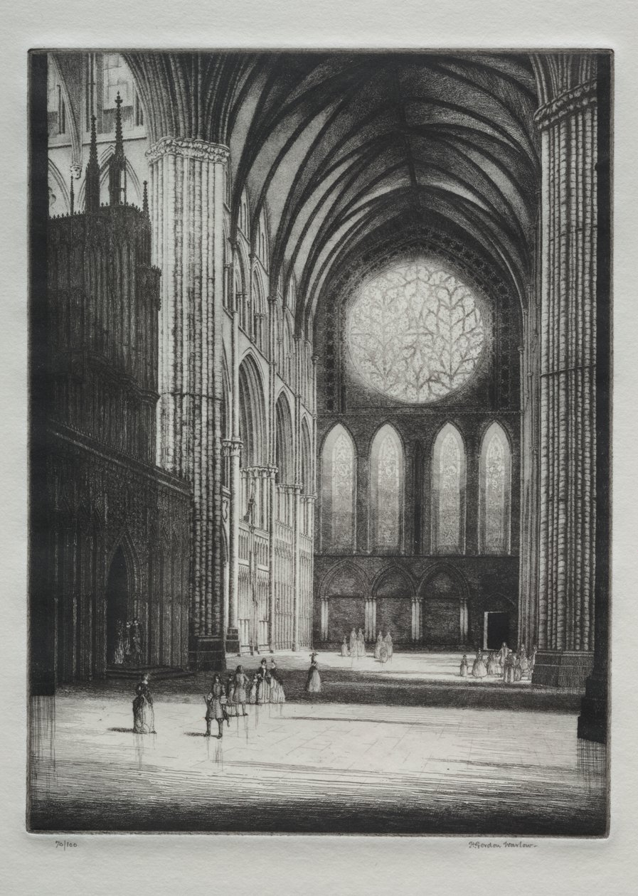 Lincoln Katedrali, İç by Herbert Gordon Warlow
