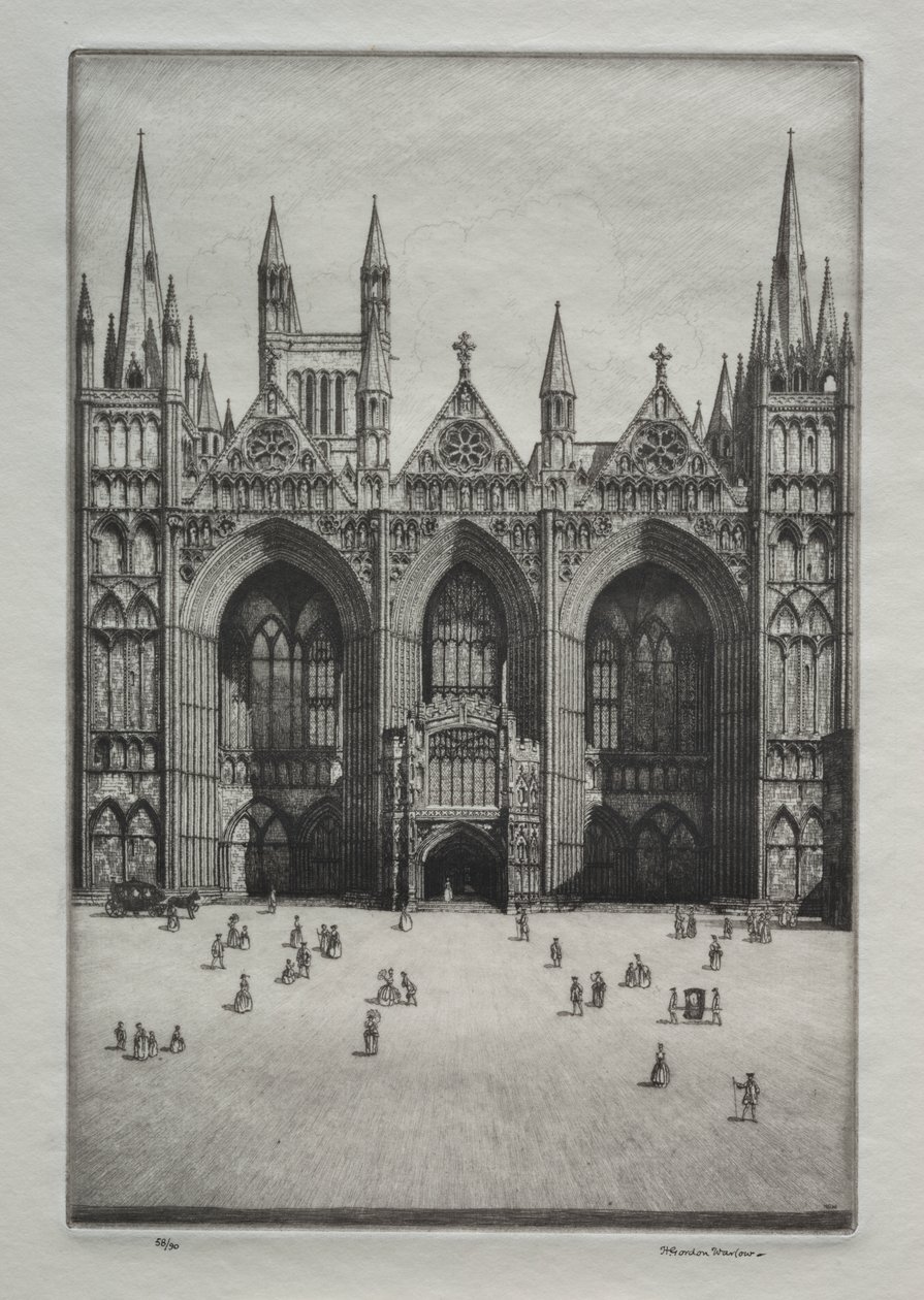 Peterborough Katedrali by Herbert Gordon Warlow