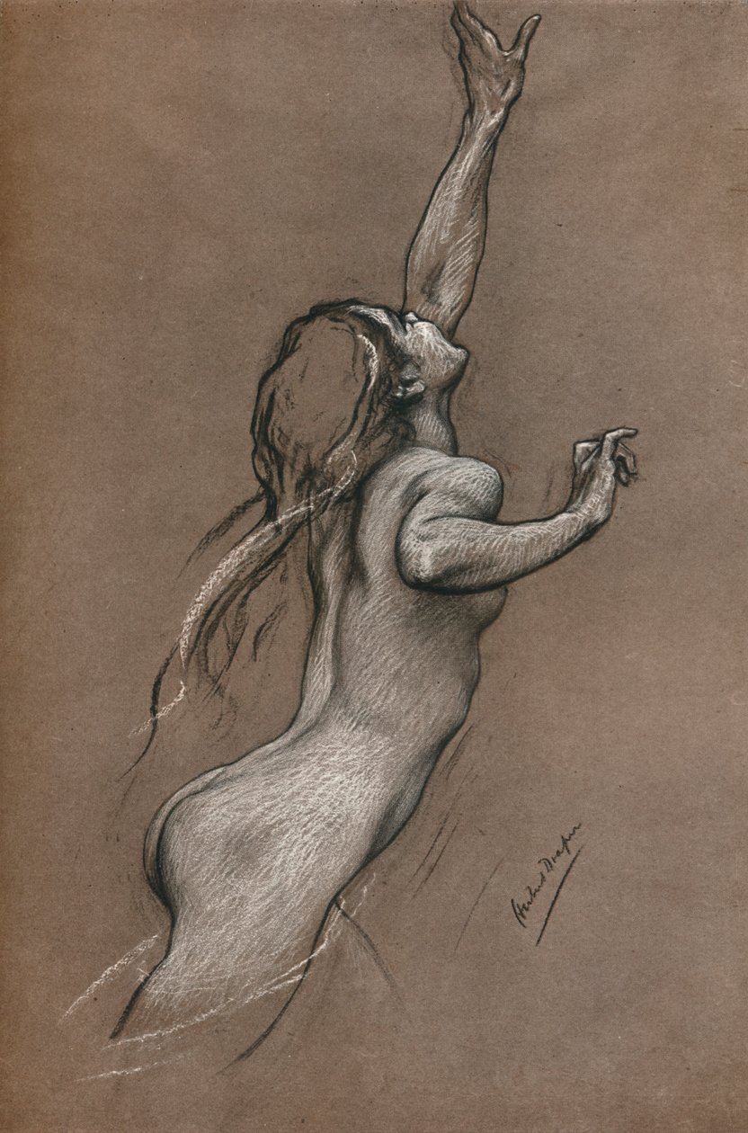 Uçan Balık Çalışması, c1910 by Herbert James Draper
