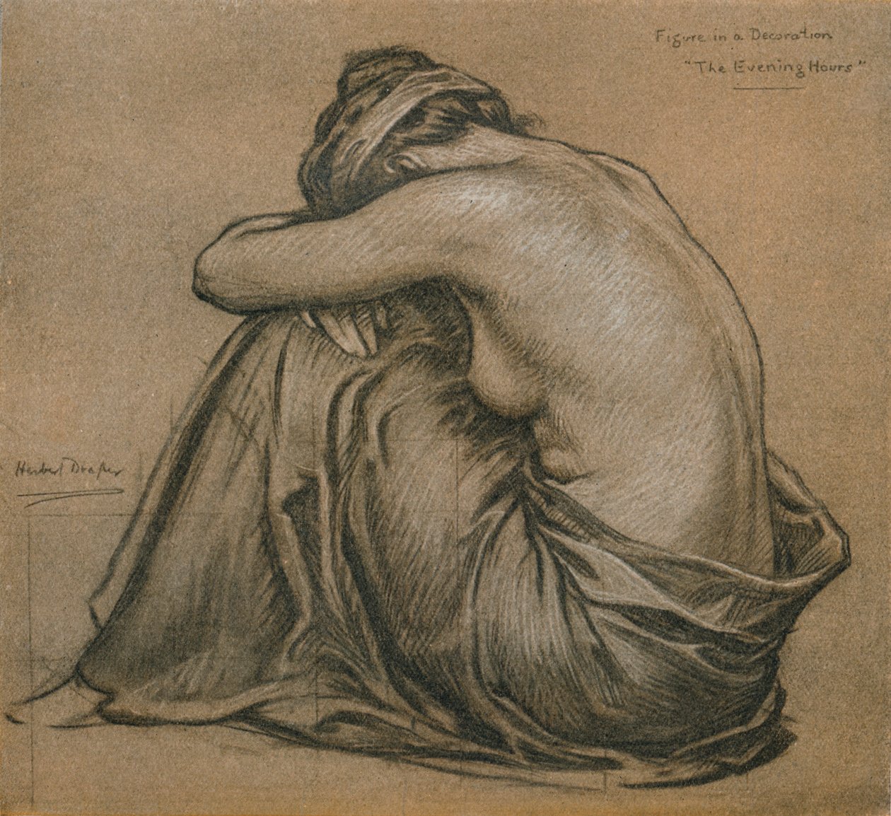 Dekorasyon Çalışması, Akşam Saatleri, c1916 by Herbert James Draper