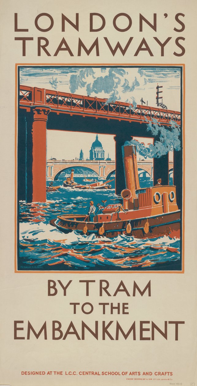 Dolmuşa Tramvayla, 1924 by Herbert Kerr Rooke