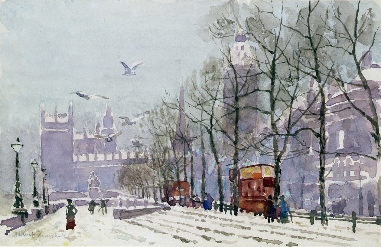 Bir Kış Günü, Westminster (wc) by Herbert Menzies Marshall
