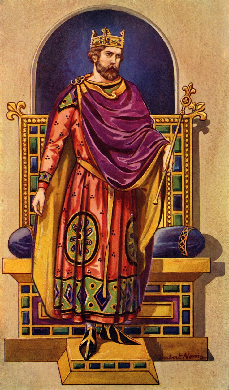 Carlovingian veya Capetian Hanedanlarının Fransız Kralı, 1924. by Herbert Norris