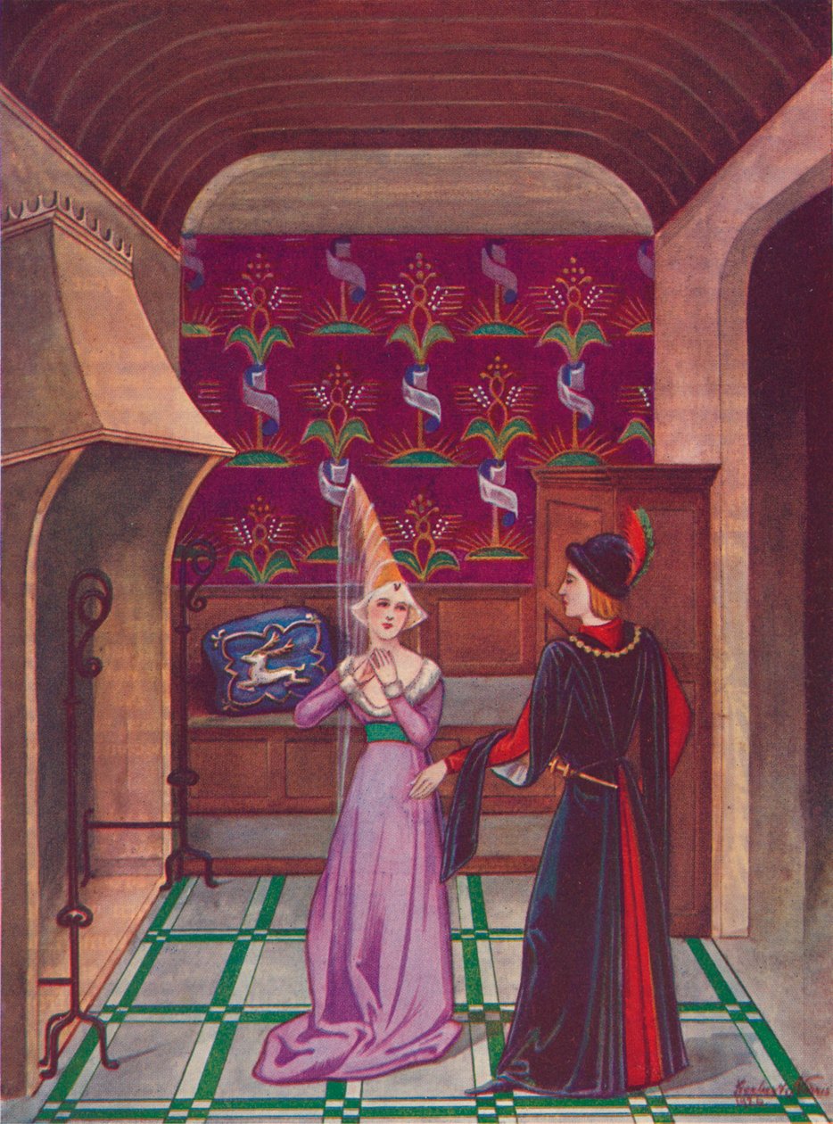 Bir İç Mekan. On Beşinci Yüzyıl Sonları, 1926 by Herbert Norris