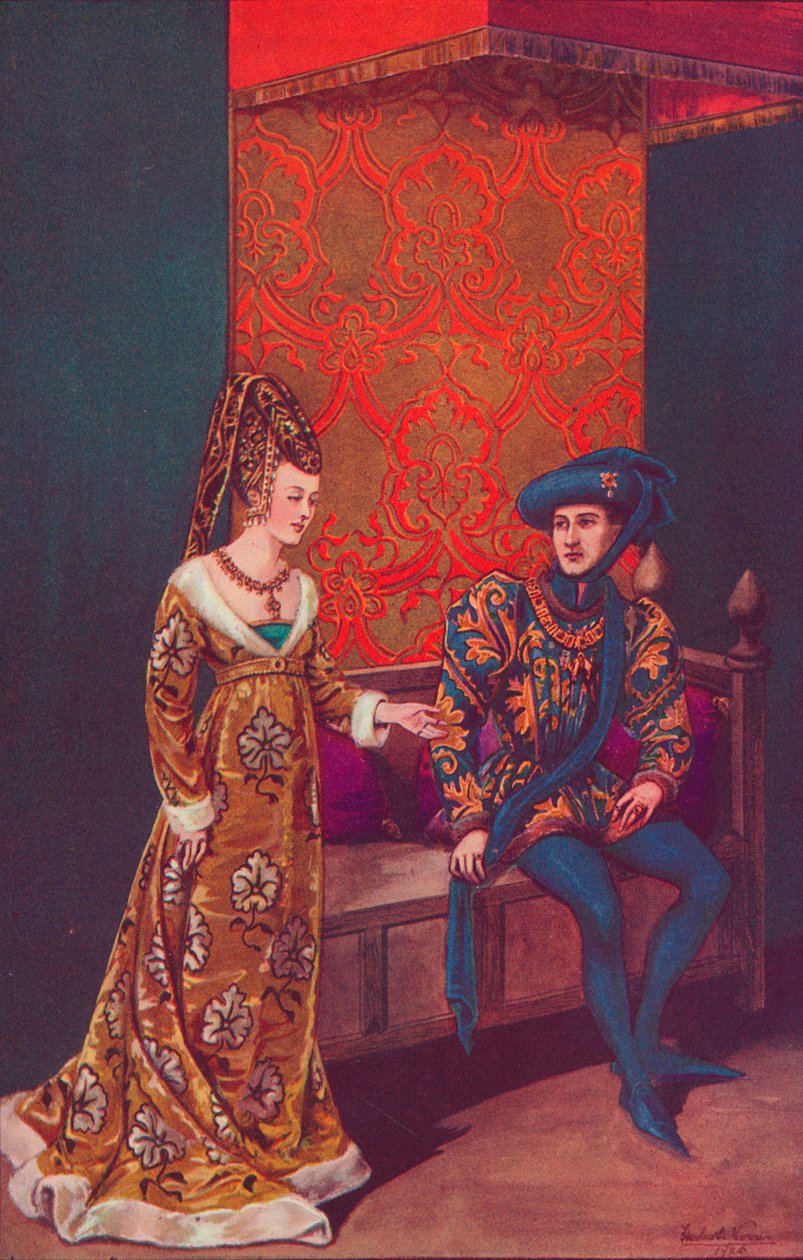 Philippe Le Bon, Burgonya Dükü ve Portekiz Isabelle, 1440-1445, 1926 by Herbert Norris