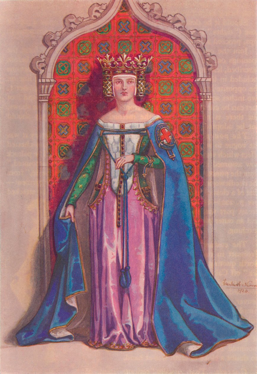 Kraliçe Phillippa 1350, 1926 by Herbert Norris