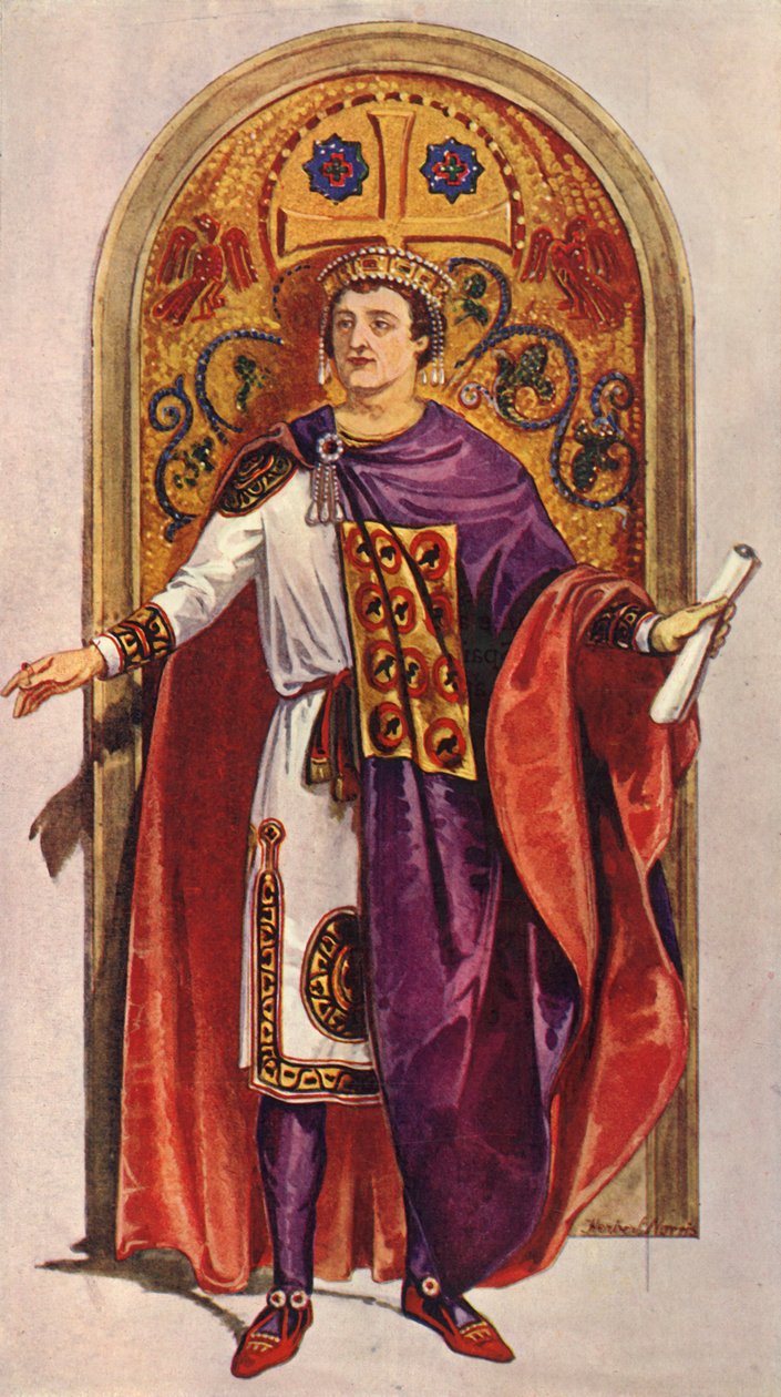 İmparator Justinian - Altıncı Yüzyıl, MS, 1924. by Herbert Norris