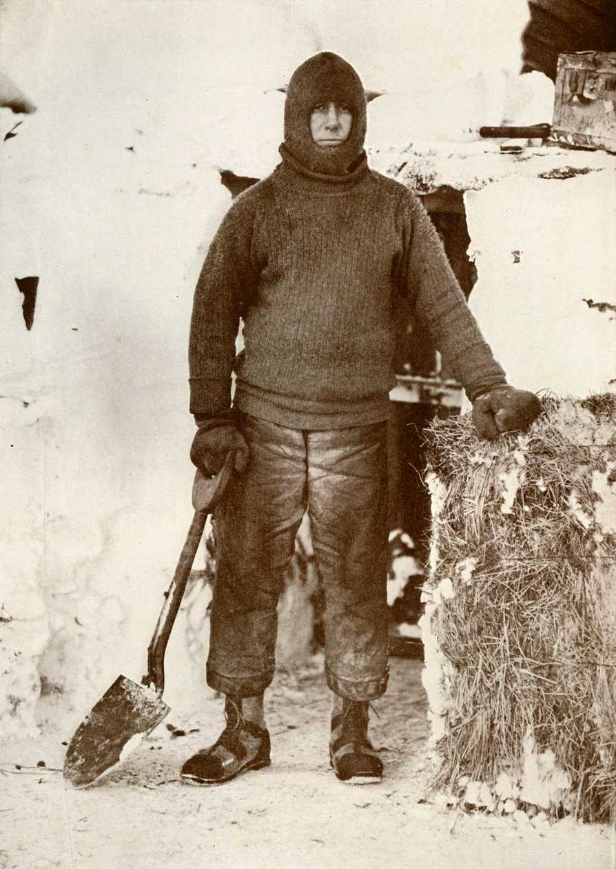 Kaptan L. E. G. Oates, Ahır Kapısında, 30 Ağustos 1911, 1913 by Herbert Ponting