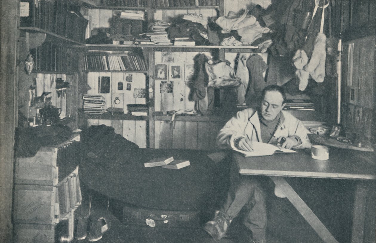 Kaptan R. F. Scott, R.N., günlüğüne yazıyor, c1911, 1936. by Herbert Ponting