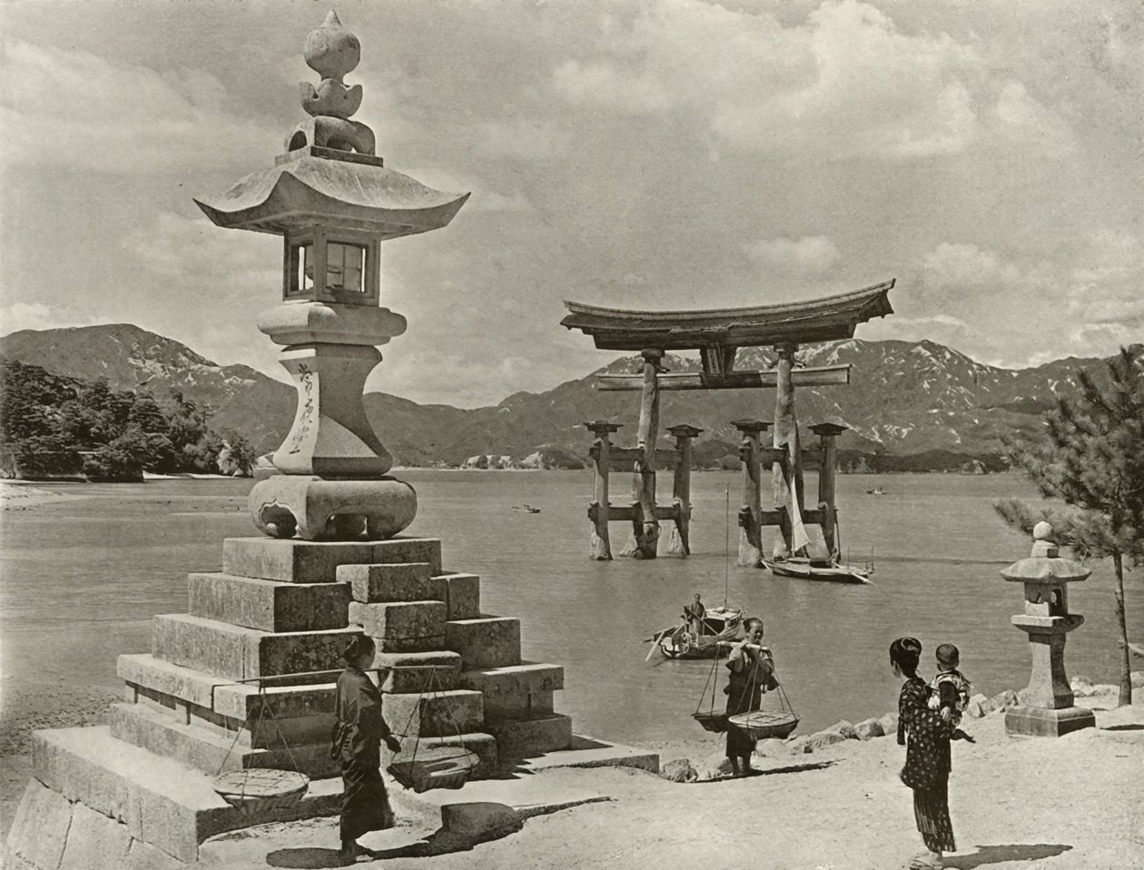 Miyajima, 1910. by Herbert Ponting