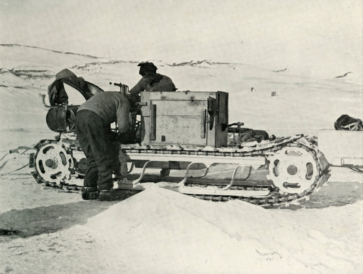 Motorlu Kızaklardan Biri, 1911, 1913 by Herbert Ponting