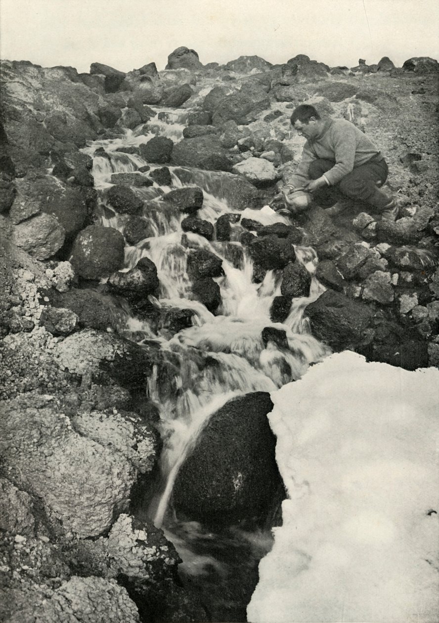 Bir Şey Gibi - Bir Tatlı Su Çağlayanı, c19101913, 1913 by Herbert Ponting