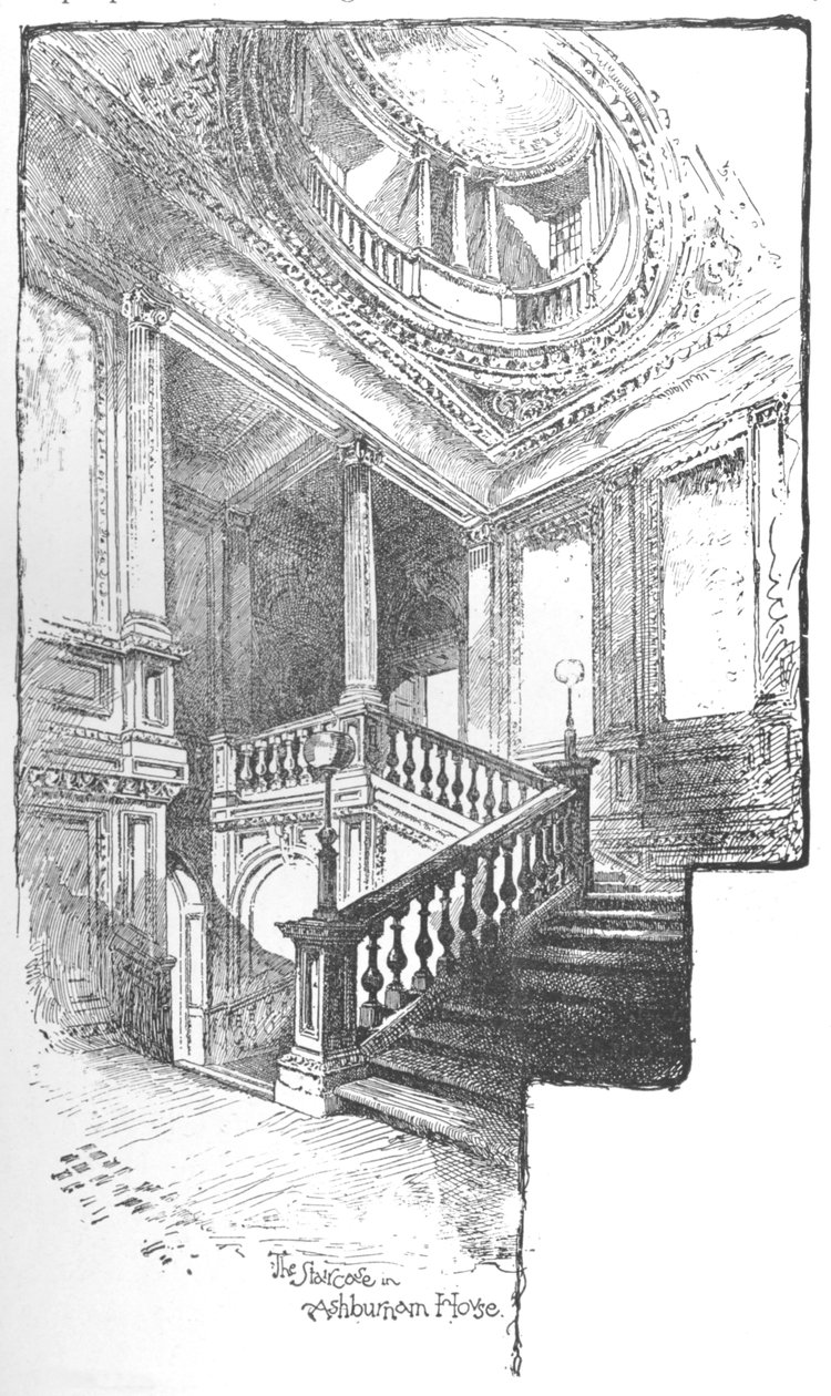 Merdiven, Ashburnham Evi, 1890 by Herbert Railton