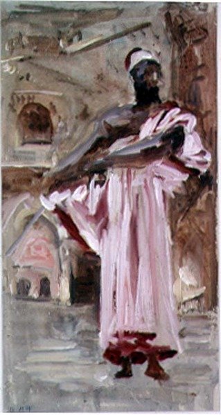 Kızıl Kenarlı Cüppeli Bir Moor by Hercules Brabazon Brabazon