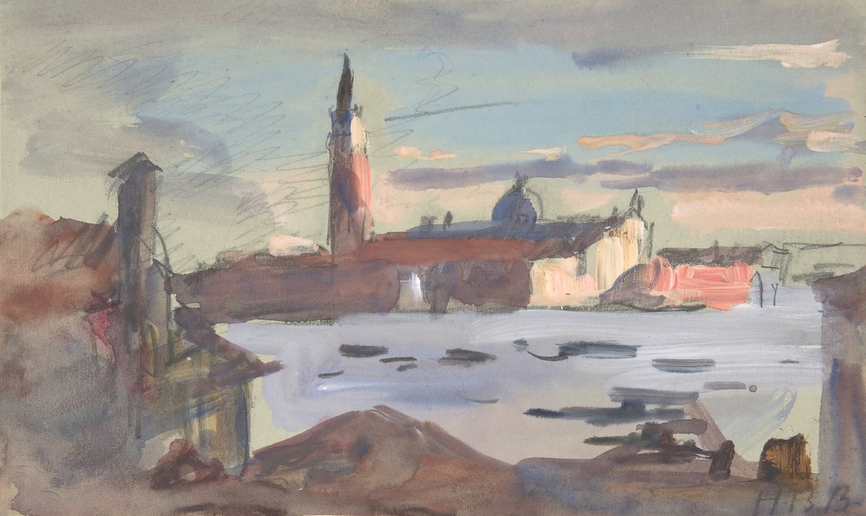 San Giorgio Maggiore, Venedik, 1840-1906. by Hercules Brabazon Brabazon