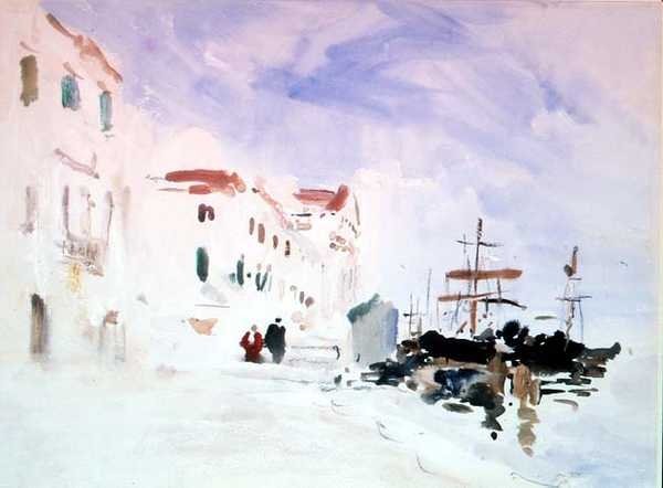 Redentore, Venedik yakınlarında demirlemiş gemiler by Hercules Brabazon Brabazon