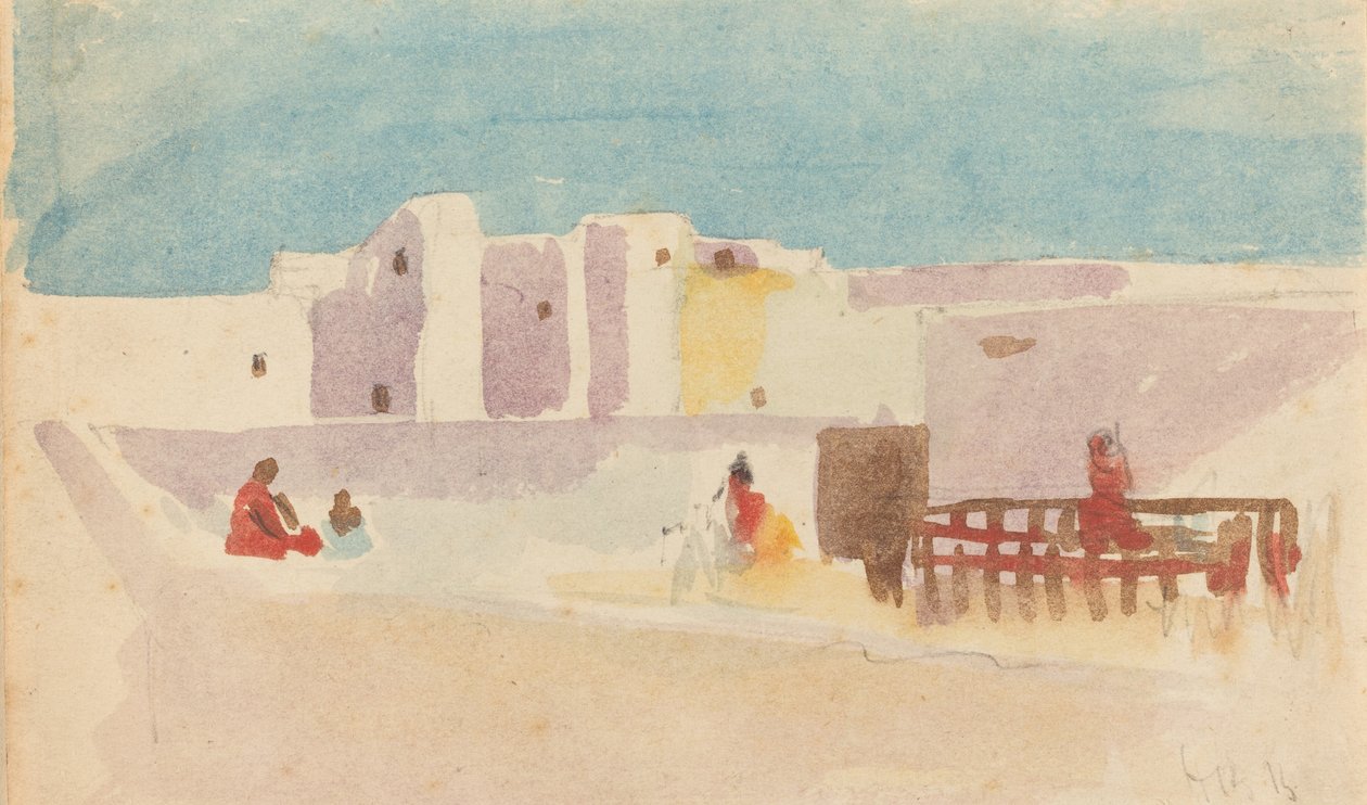 Bir Kuzey Afrika Şehrinin Duvarları. by Hercules Brabazon Brabazon