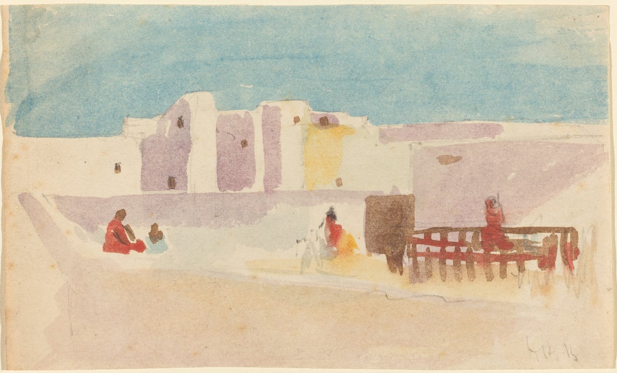 Kuzey Afrika Şehrinin Duvarları by Hercules Brabazon Brabazon