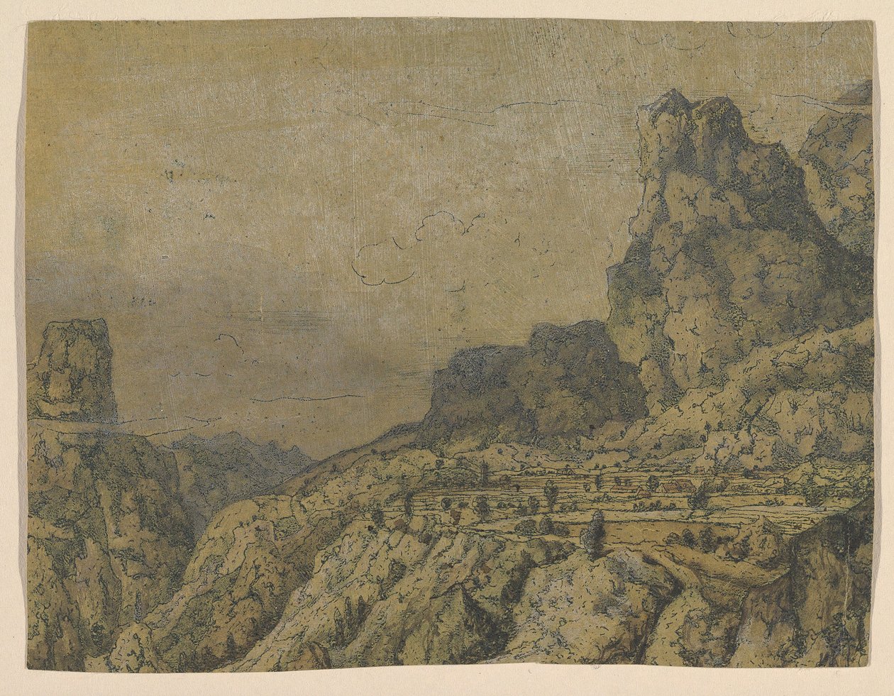 Platolu Dağ Vadisi, yak. 1625-30. by Hercules Seger