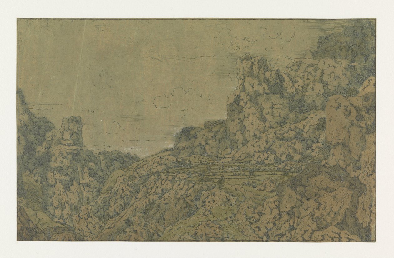 Platolu Dağ Manzarası Platolu Dağ Vadisi by Hercules Segers