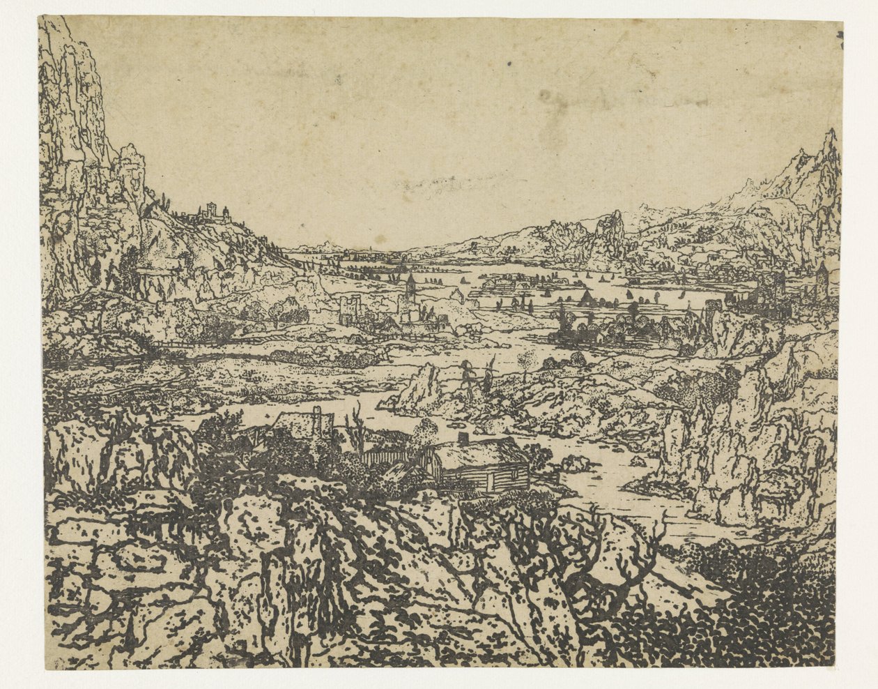Kıvrımlı Nehirli Dağ Vadisi by Hercules Segers