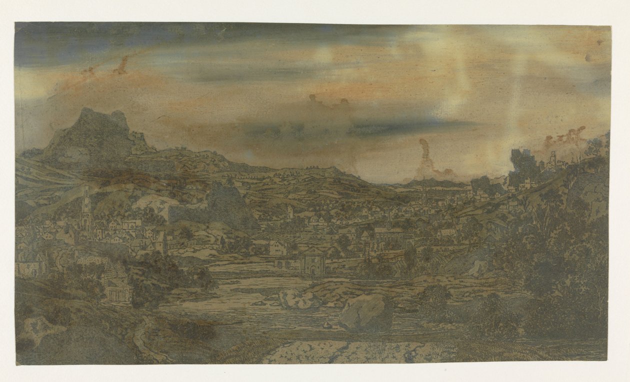 Nehirli Vadi ve Dört Kuleli Kasaba by Hercules Segers