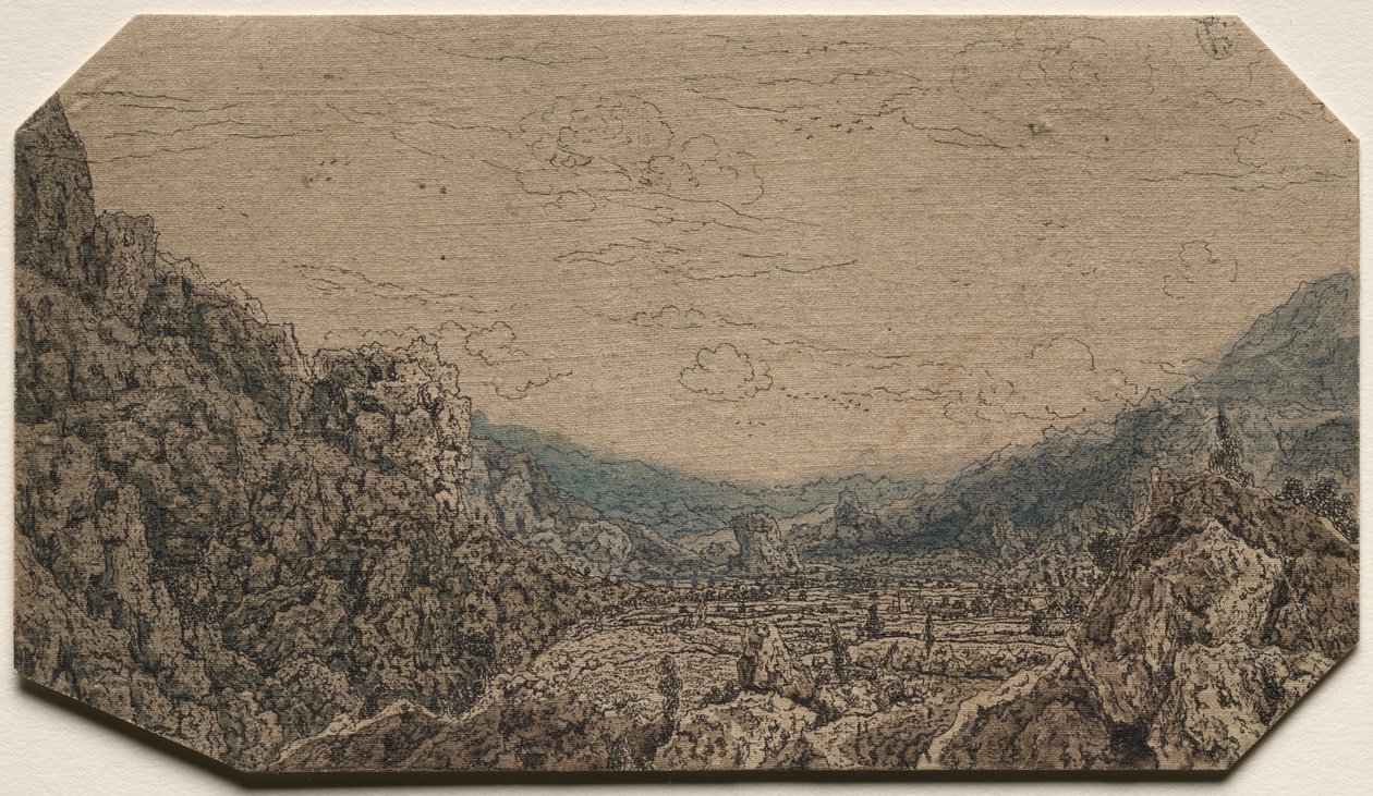 Kapalı Vadi, c. 1623-30. by Hercules Seghers