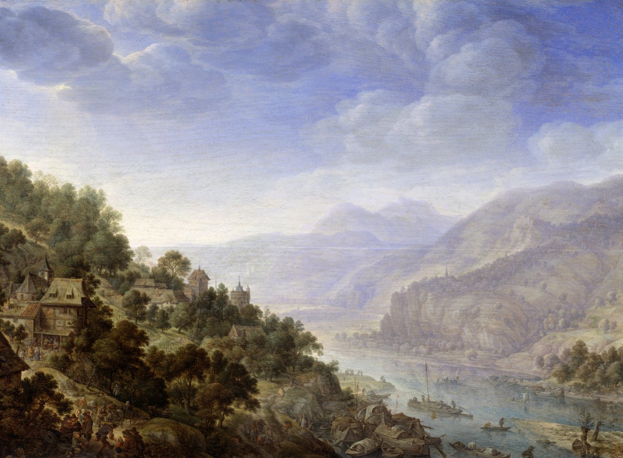 Ren Nehri üzerinde görüntüleyin by Herman Saftleven