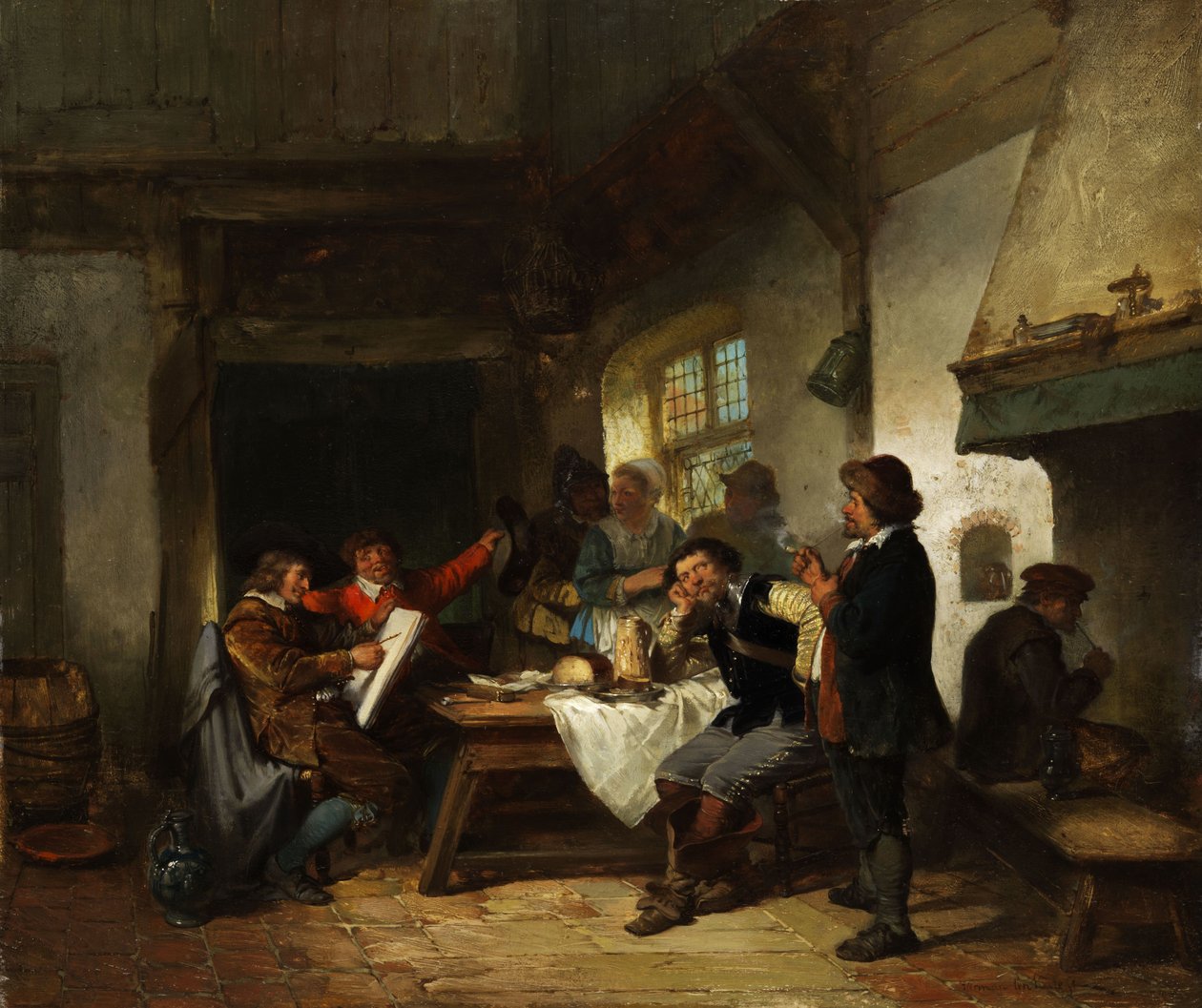Bir handa ressam by Herman Frederick Carel Ten Kate