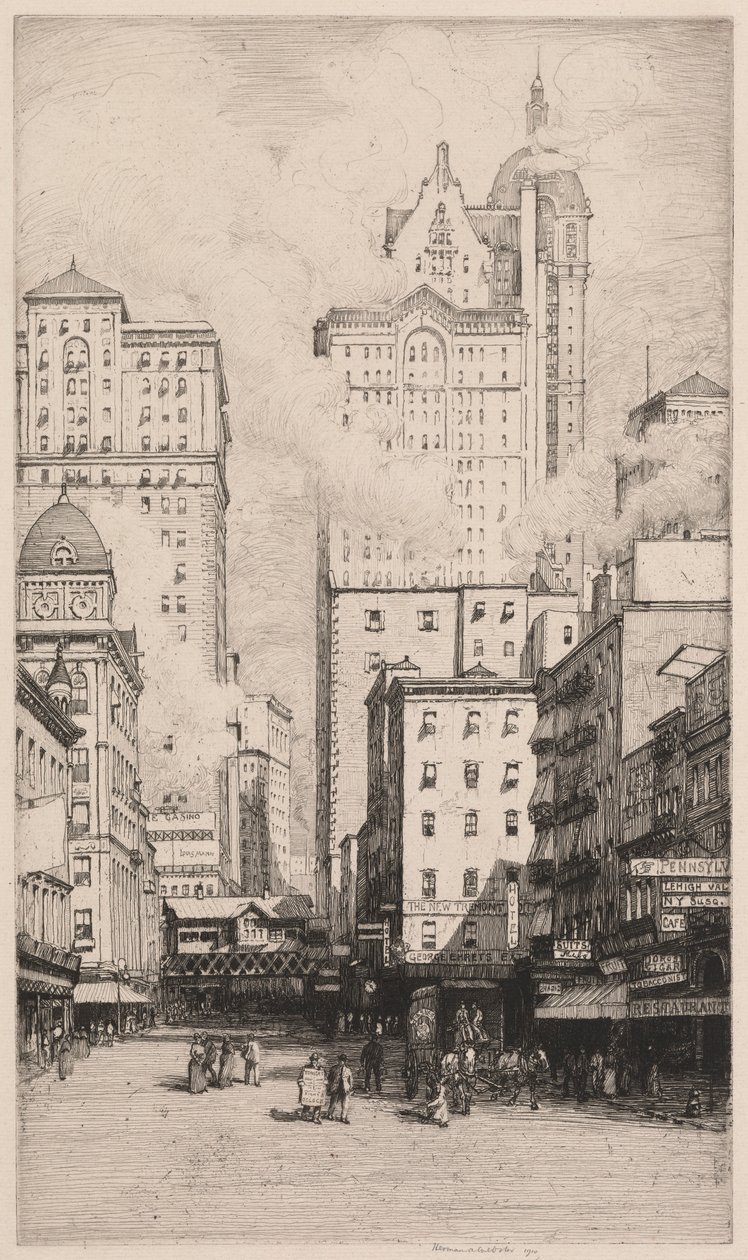 Cortland Caddesi, New York by Herman Armour Webster