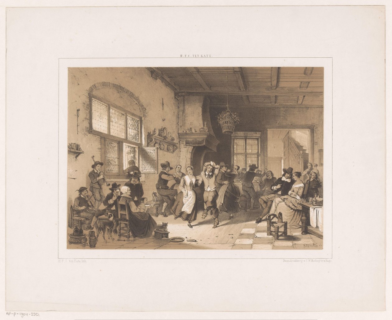 Bir handa dans eden şirket by Herman Frederik Carel ten Kate