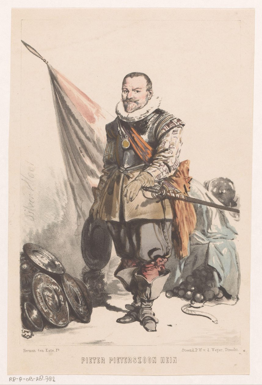 Pieter Pieterszoon Hein (nesne üzerindeki başlık) by Herman Frederik Carel ten Kate
