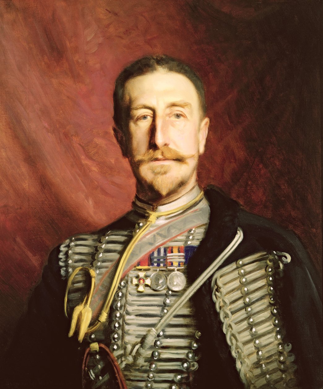 Albay Frederick Richard Thomas Siper-Gascoigne DSO by Herman Gustave Herkomer