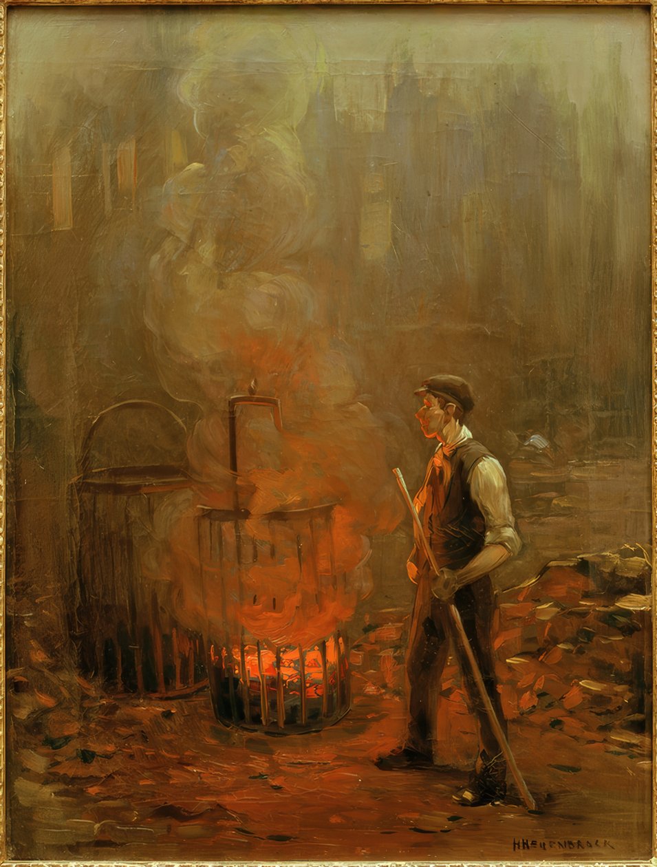 Kömür ocağında çalışan, İngiltere by Herman Heijenbrock
