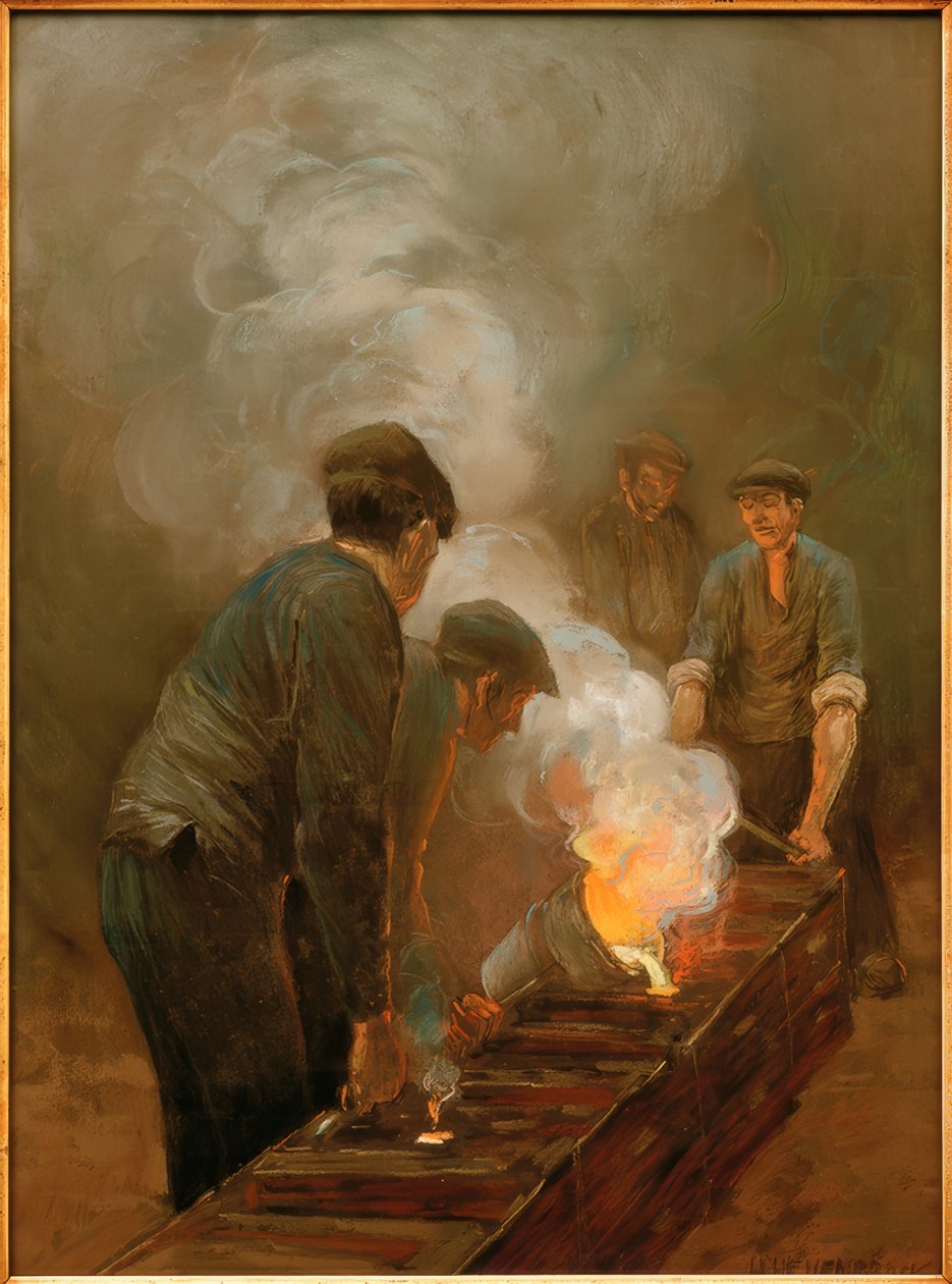 Bakır dökümhanesi by Herman Heijenbrock