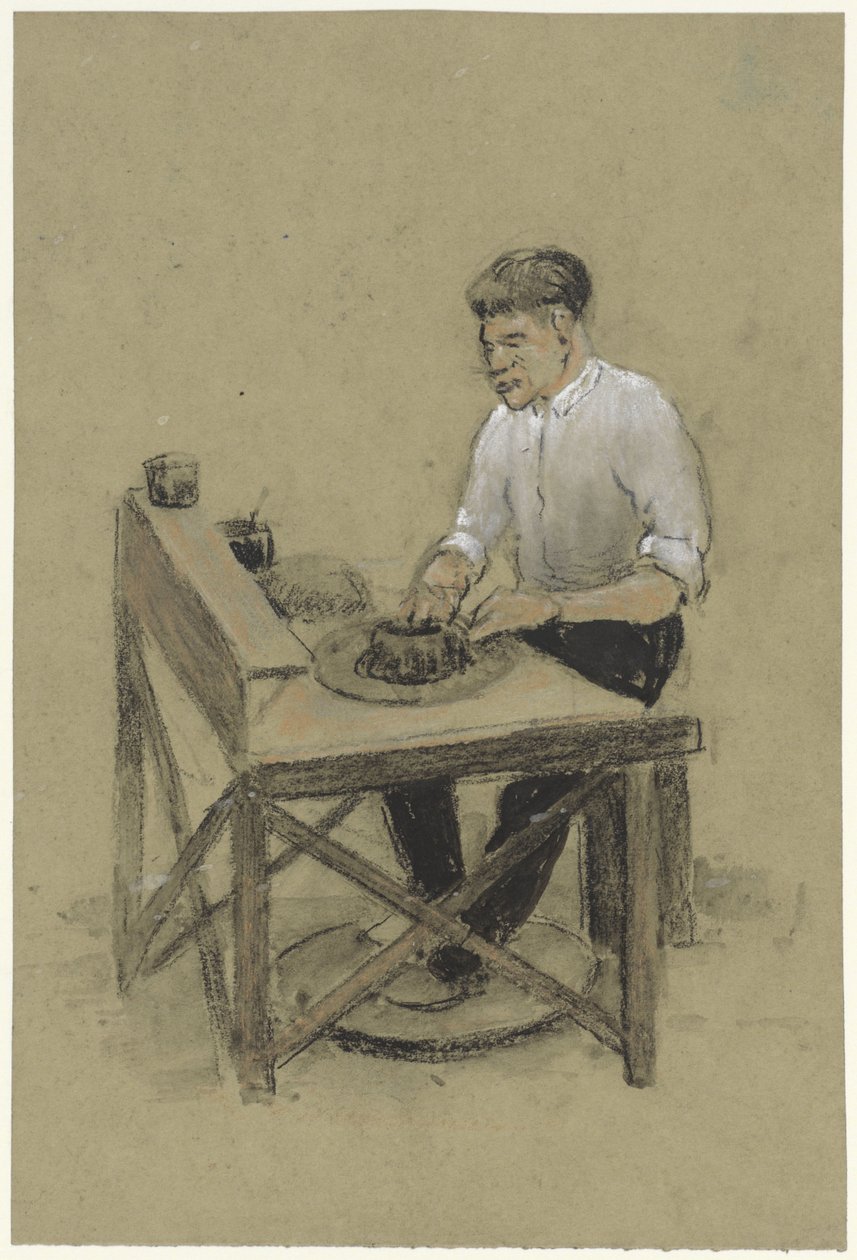 Potter döner tablasında by Herman Heijenbrock