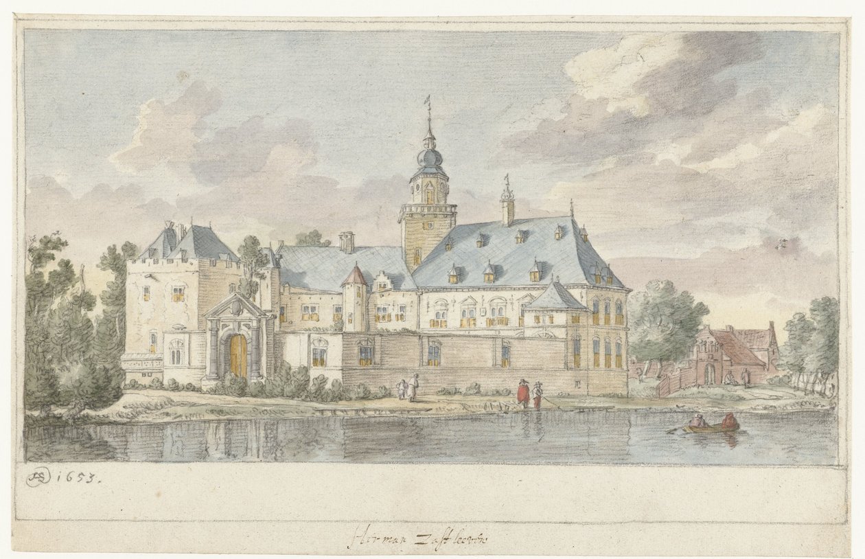 Nijenrode Kalesi'nin görünümü by Herman Saftleven