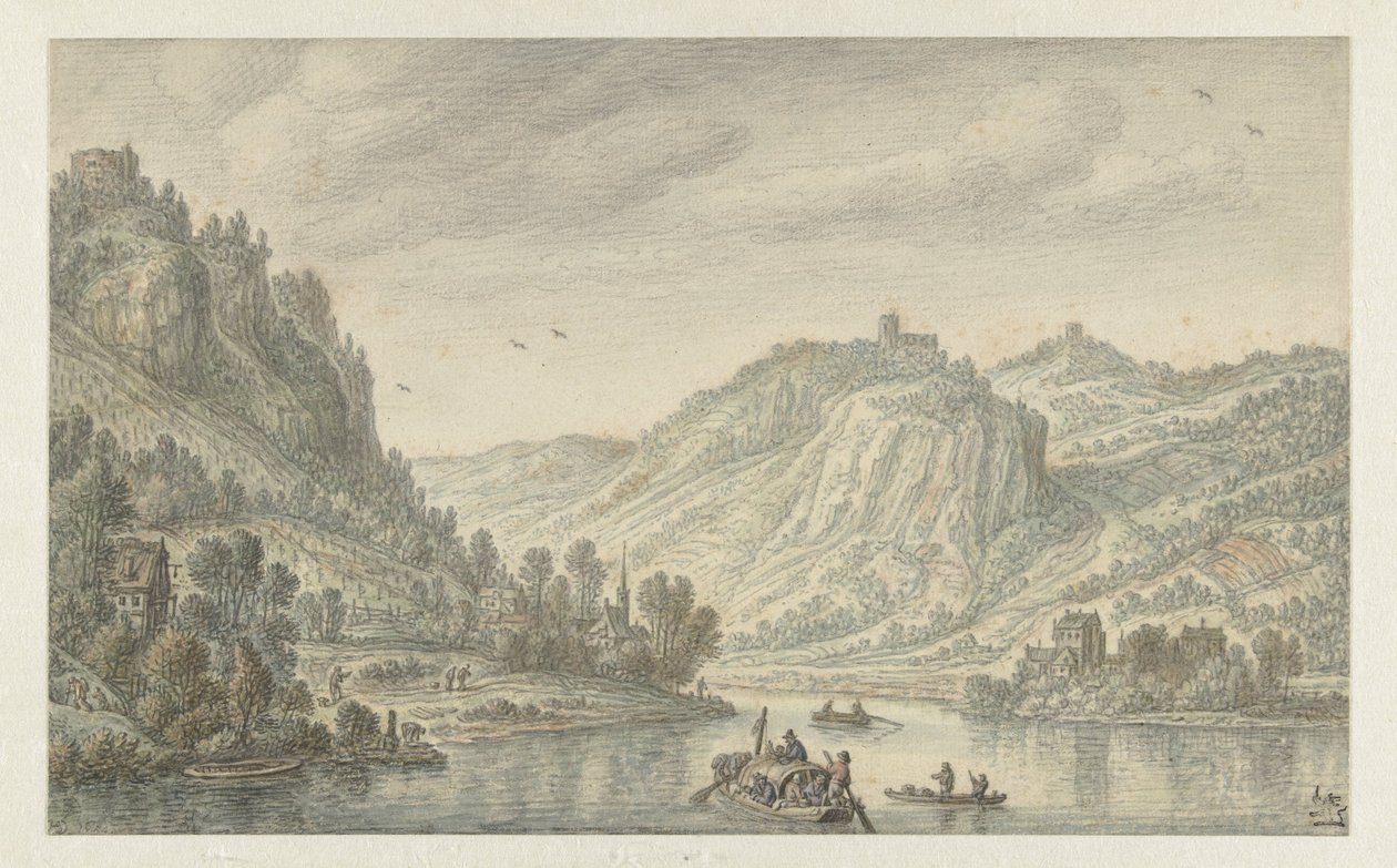 Drachenfels'de Ren Nehri by Herman Saftleven