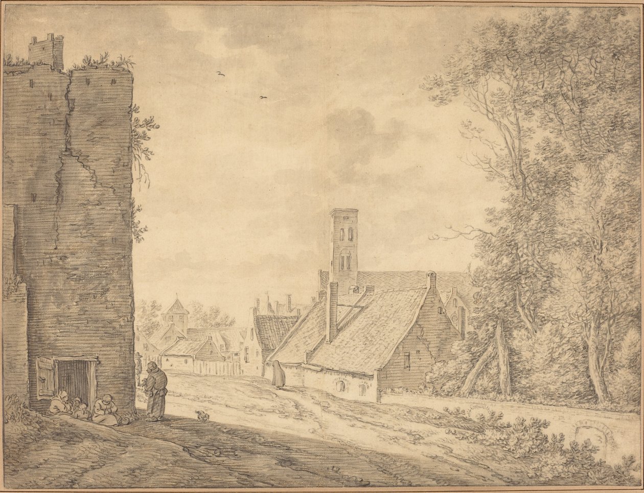 Köy Manzarası by Herman Saftleven