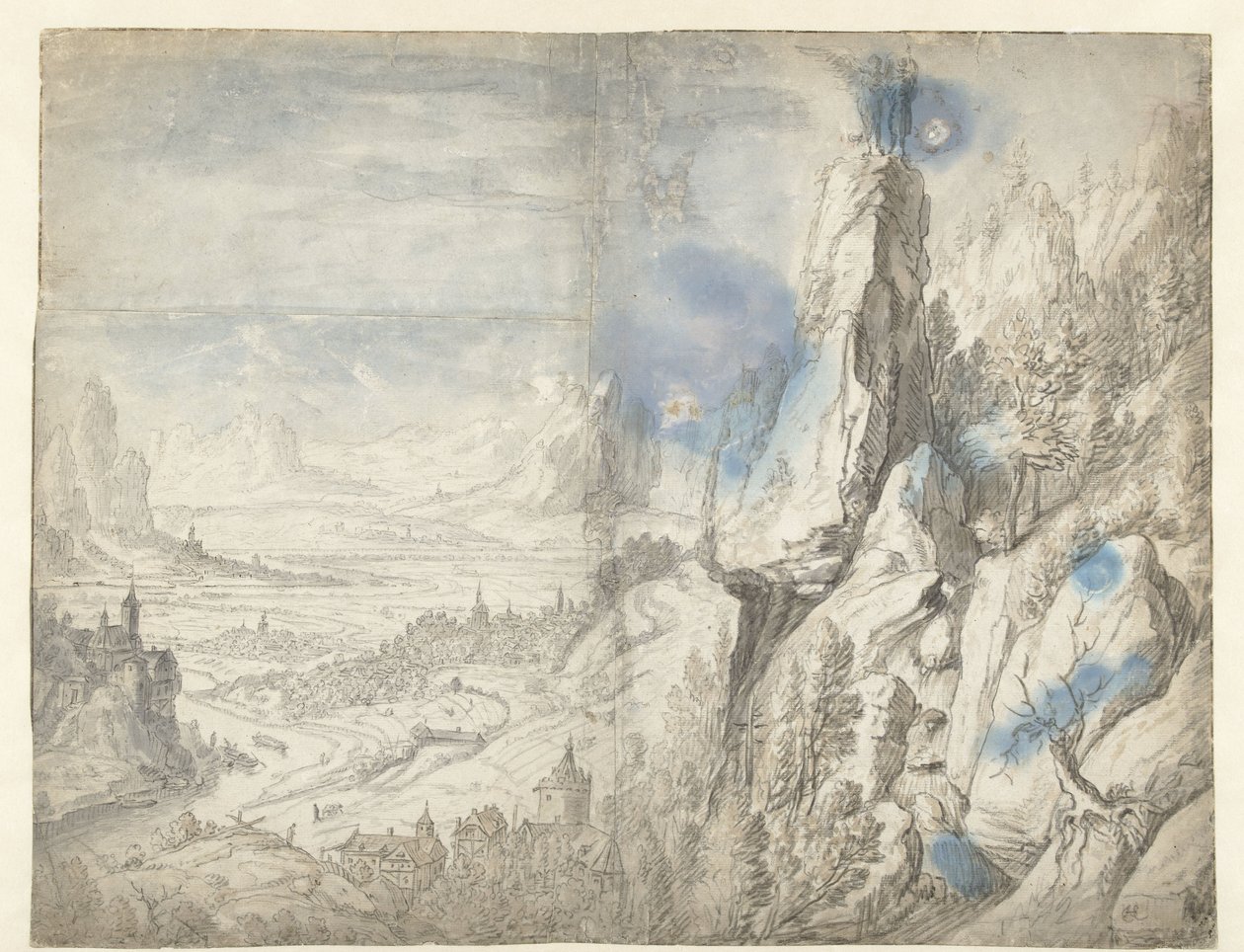Mesih'in Günaha ile Geniş Manzara by Herman Saftleven