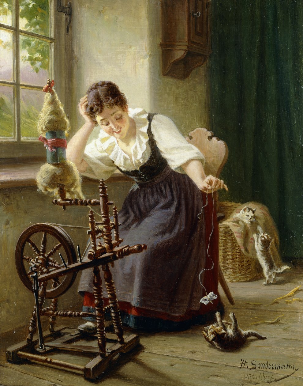 Kedi ile oynamak, by Herman Sondermann