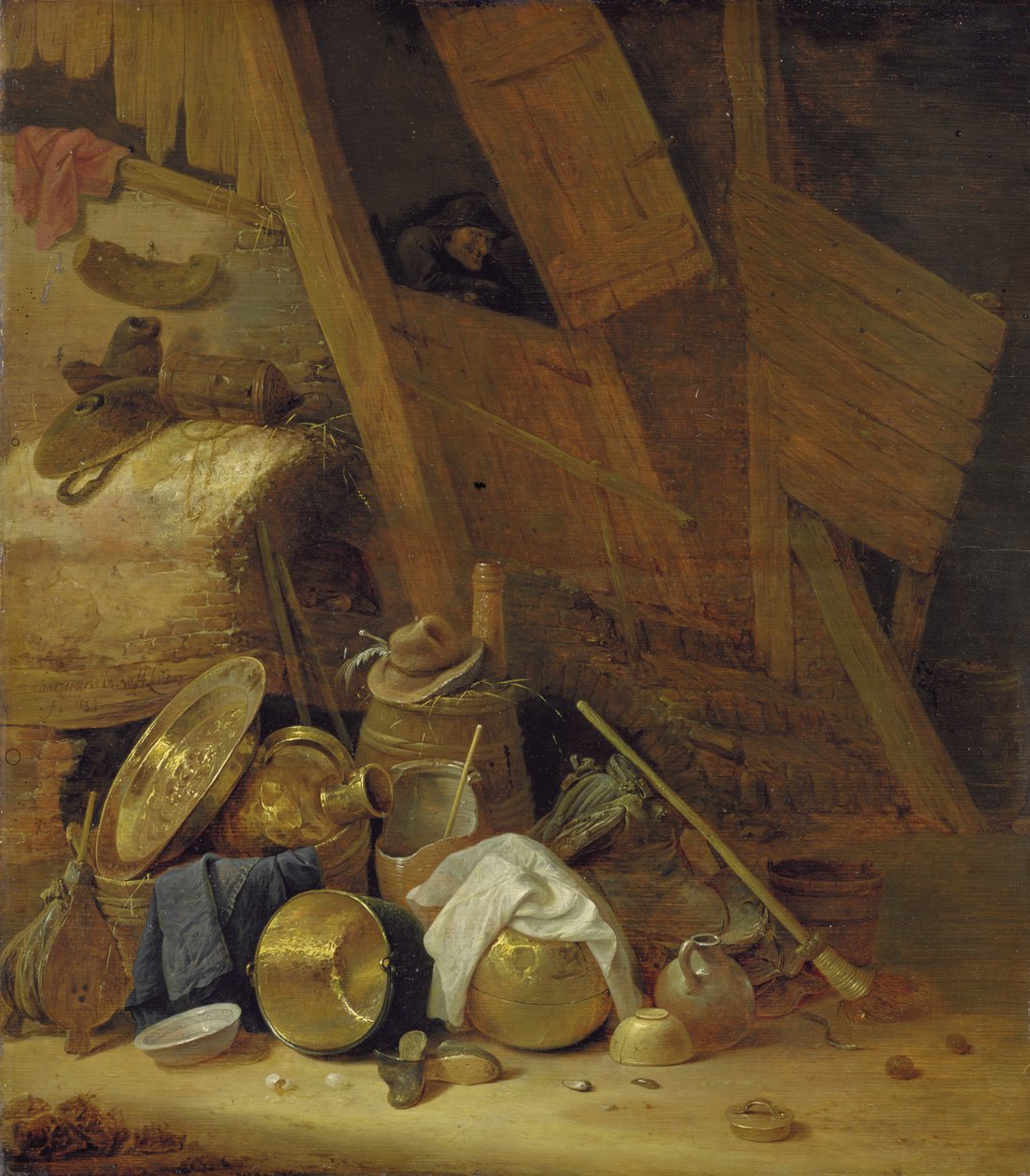 Ahırda Natürmort, 1634 by Herman the Younger Saftleven
