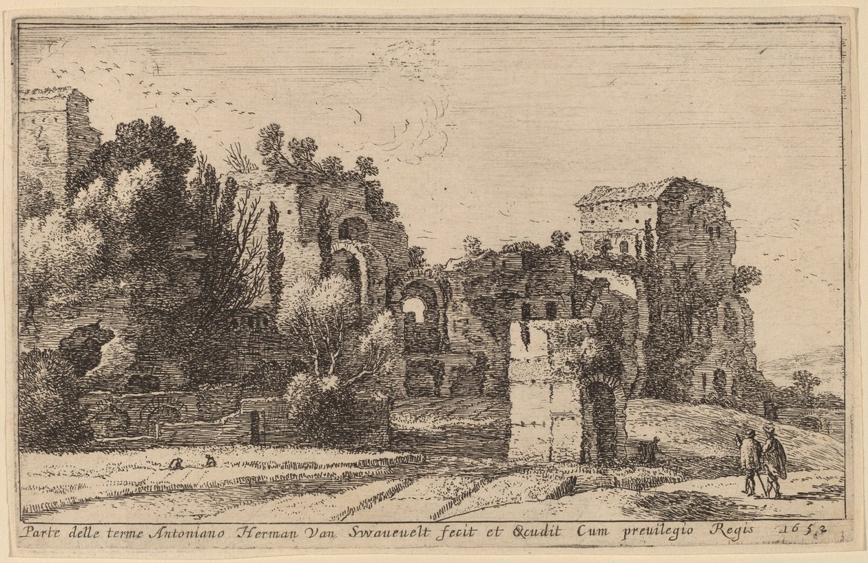 Caracalla Hamamları by Herman van Swanevelt