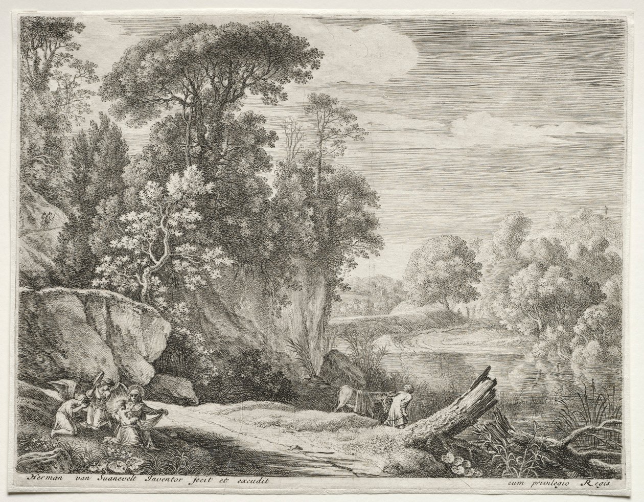Eşek Nehre Açtı, c. 1652-1654. by Herman van Swanevelt