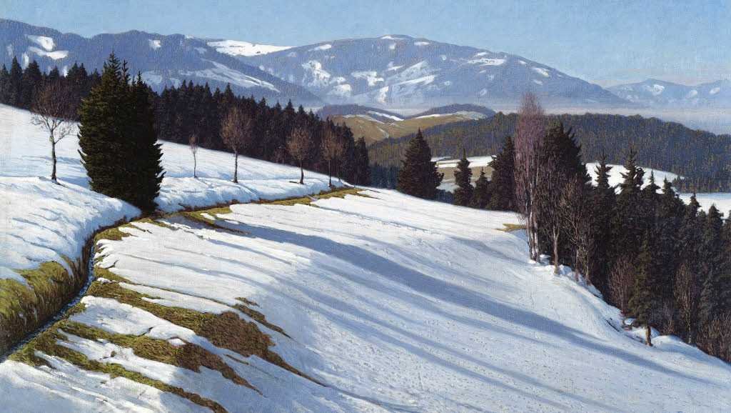 Arka planda Kara Orman Schauinslandn by Hermann Dischler