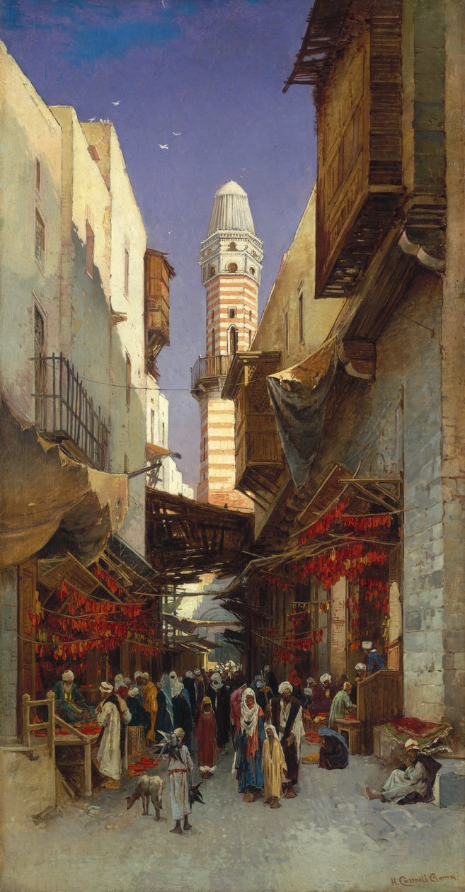 Bir Mısır Çarşısı by Hermann David Salomon Corrodi